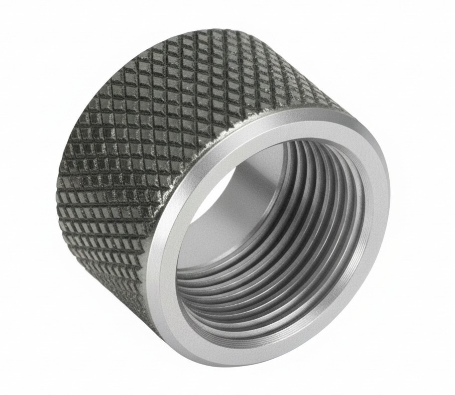 Combat Armory Thread Protector 1/2 x 28 (9mm & .357SIG) Knurled in Naked