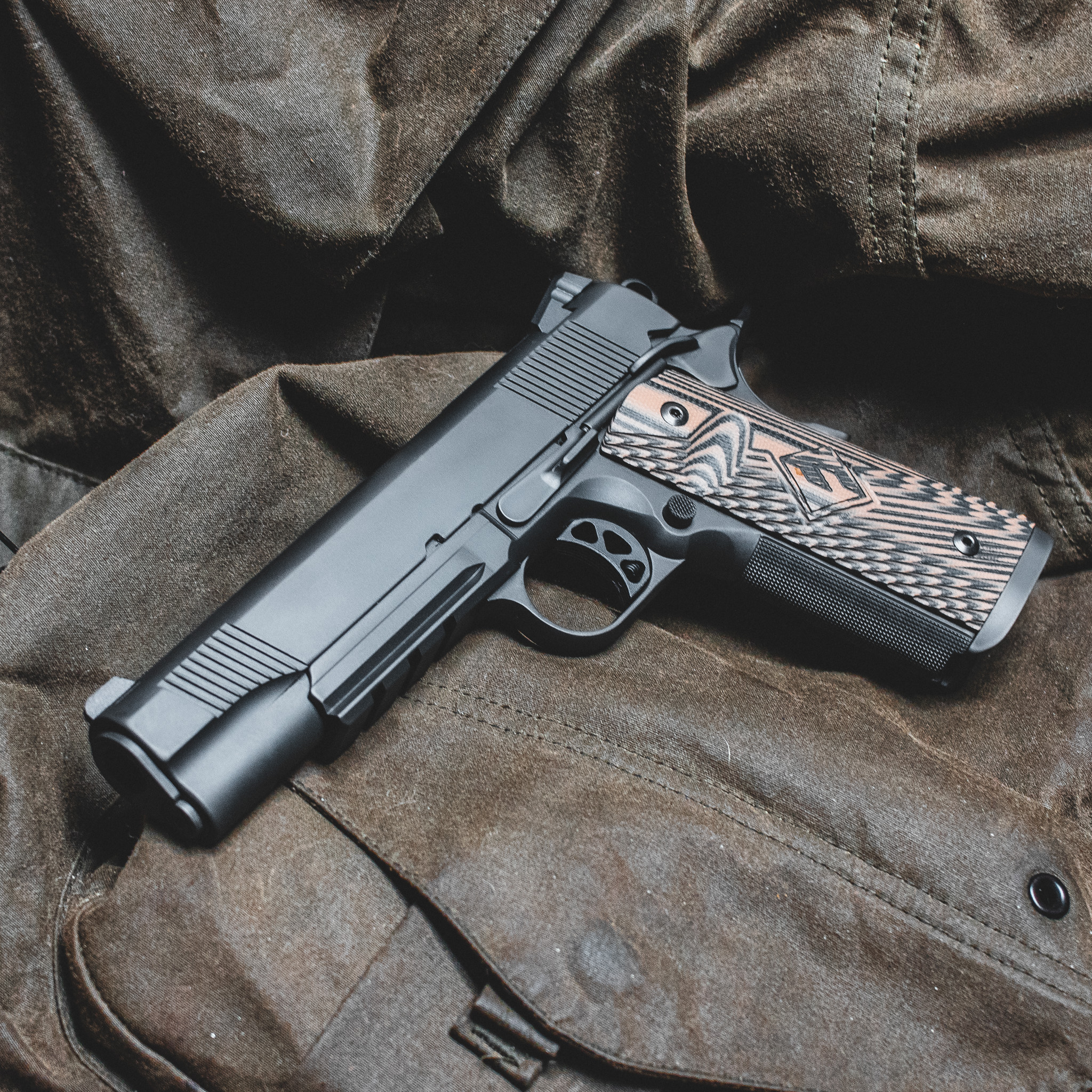 Custom 1911 Pistol - 45 ACP Government - Tactical Blackout – Fusion Firearms — image 2