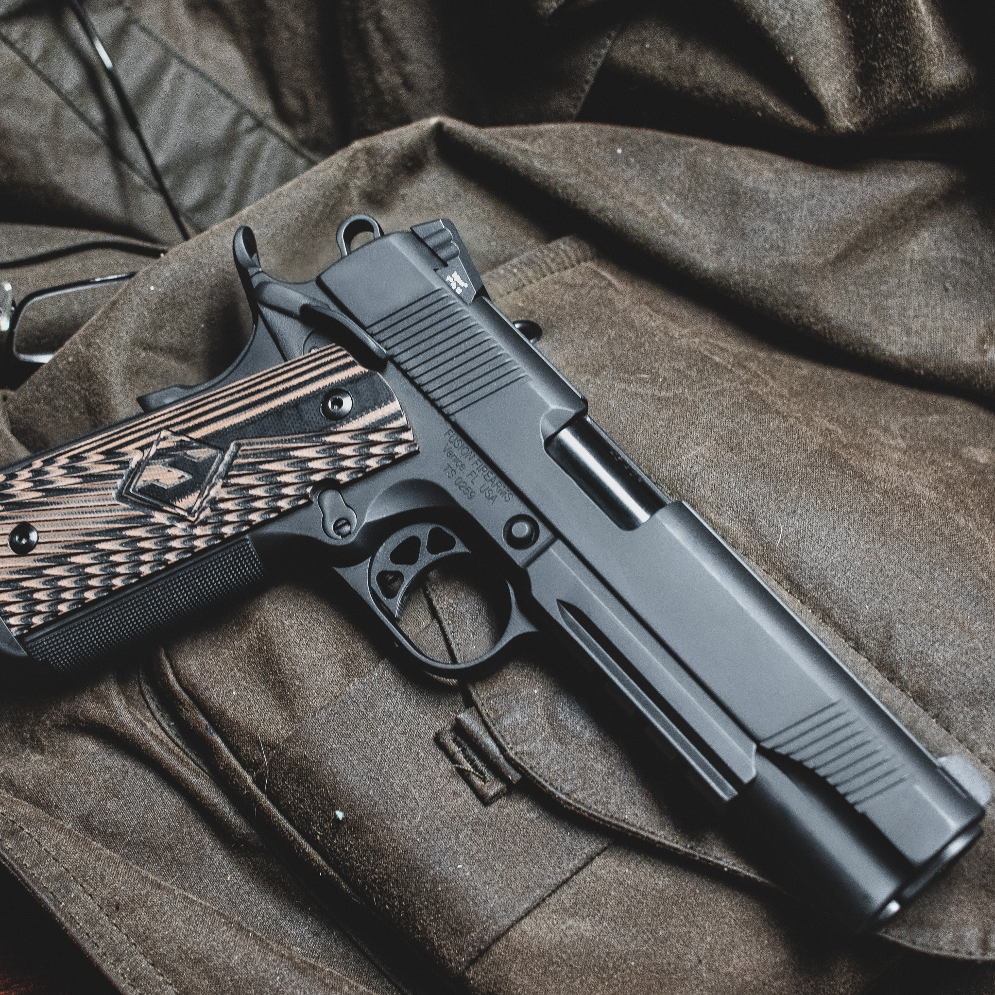 Custom 1911 Pistol - 45 ACP Government - Tactical Blackout – Fusion Firearms — image 3