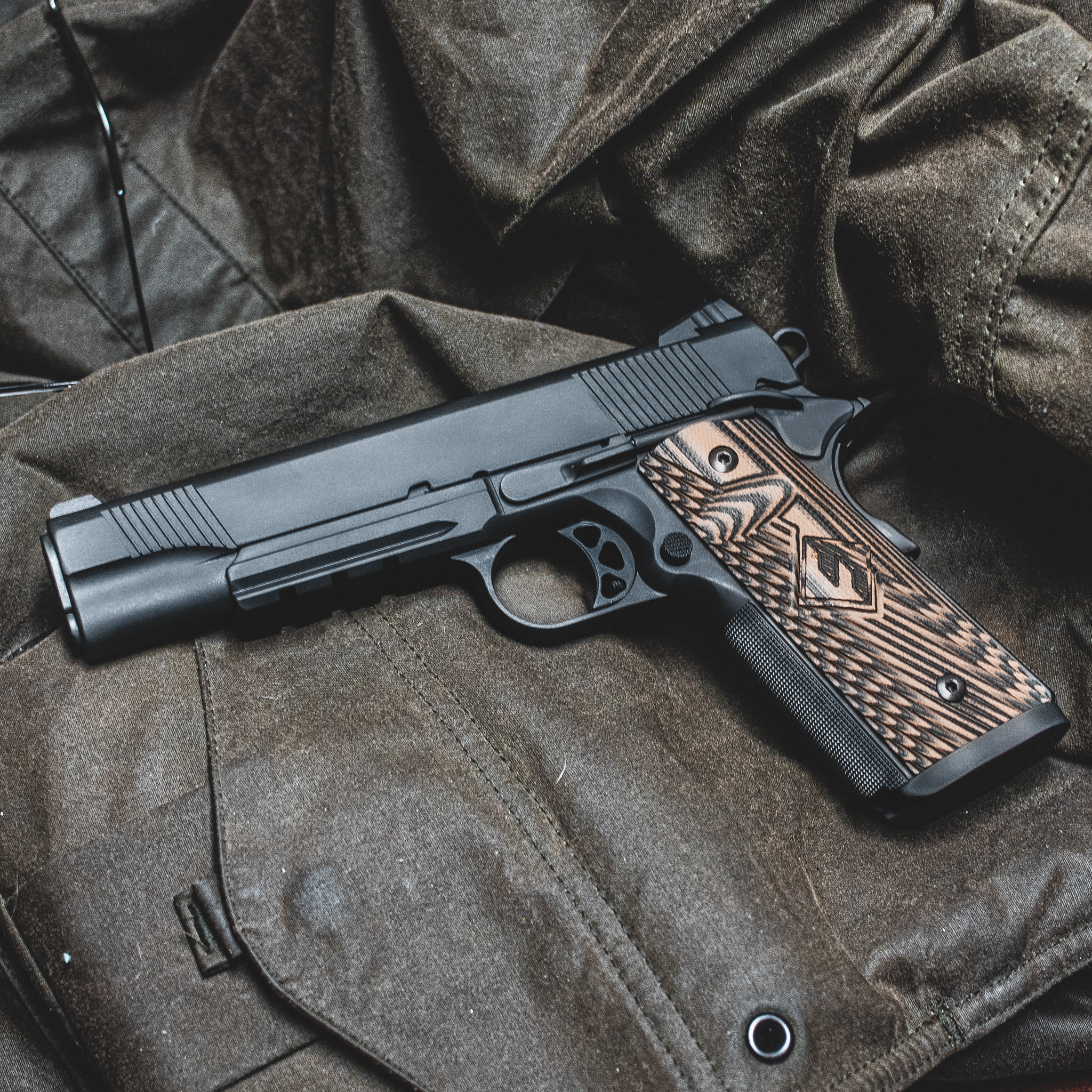 Custom 1911 Pistol - 45 ACP Government - Tactical Blackout – Fusion Firearms — image 4