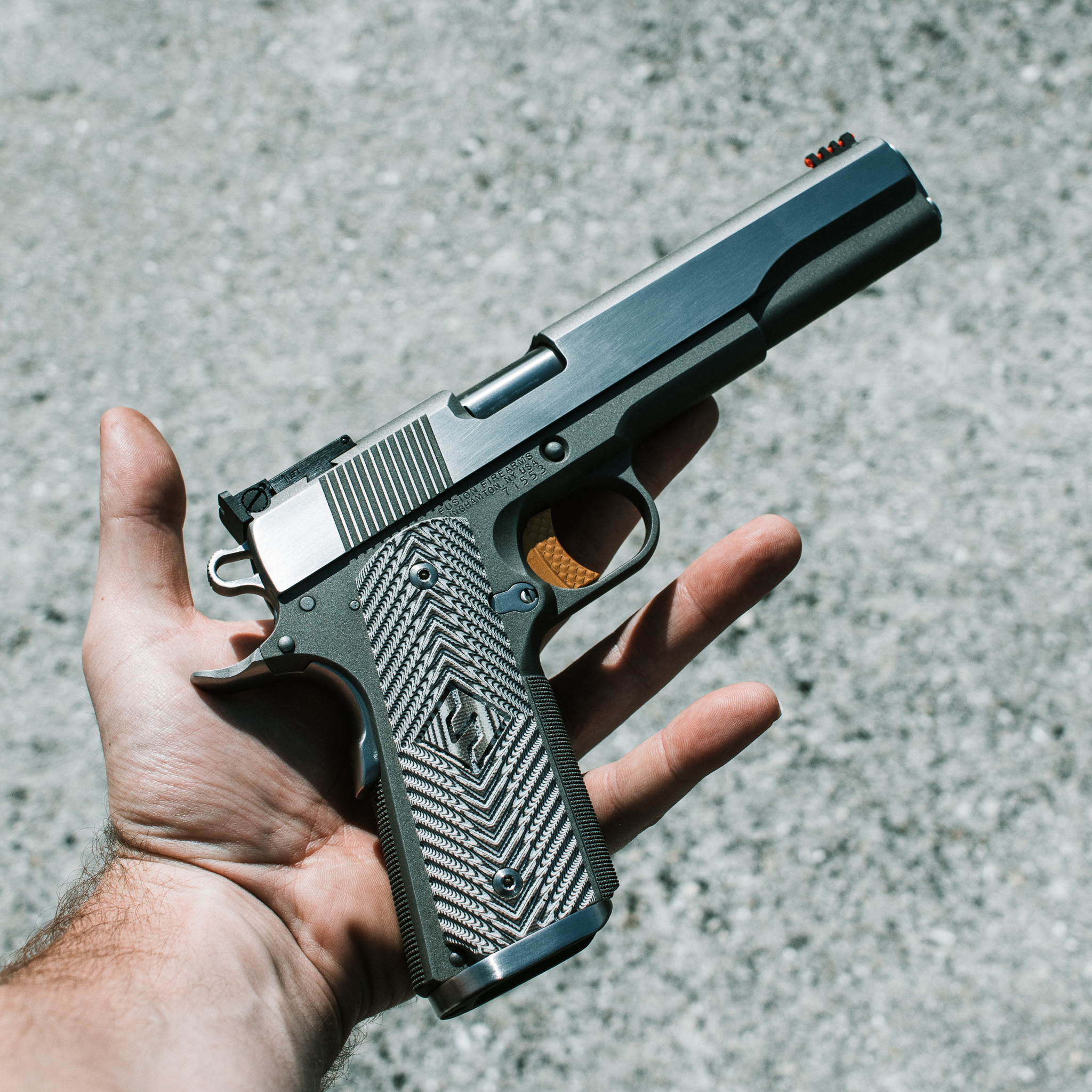 Custom 1911 Pistol - 6" Ash Viper Gold Pro - .357 Sig – Fusion Firearms — image 2