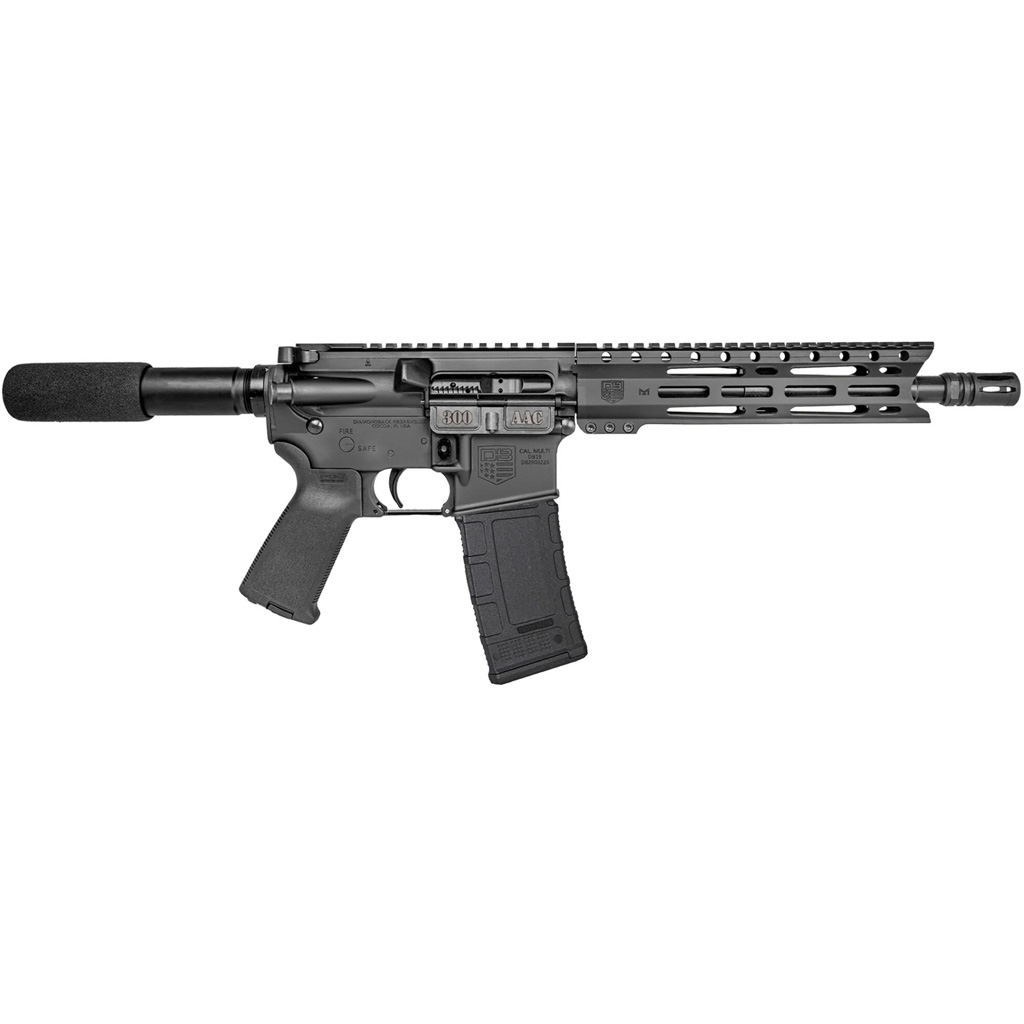 Diamondback Carbon DB15 Pistol 300 Blackout 10 in.Black w/9 in. M-Lok Rail 30rd.