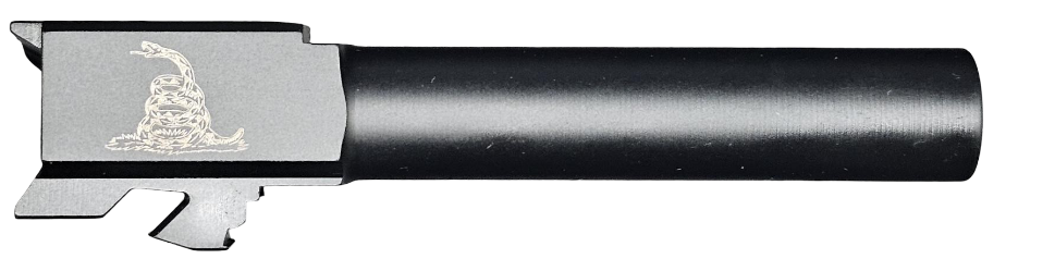 Don't Tread on Me Logo Combat Armory barrel Fits Glock 19 9mm Match Grade Barrel