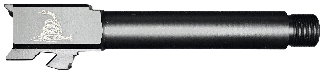 Don't Tread on Me Logo Combat Armory barrel Fits Glock 19 New 9mm Match Grade Barrel Threaded