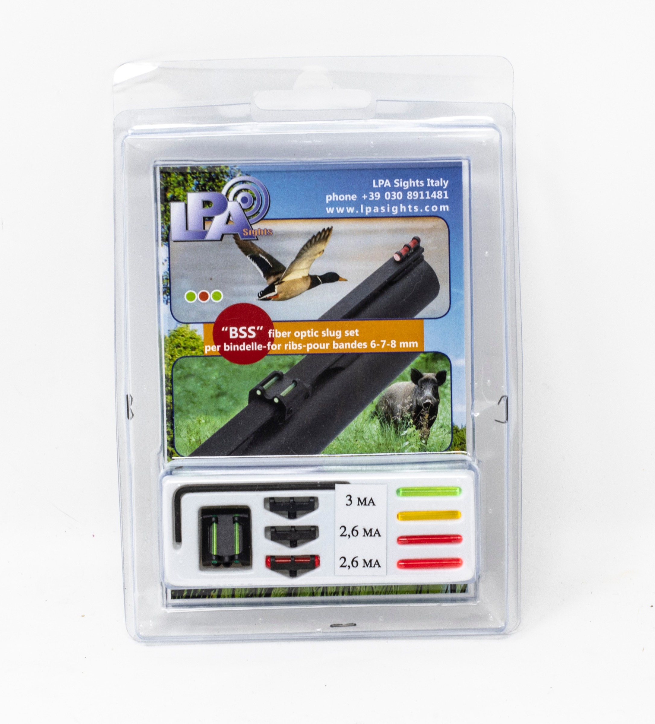 Fixed Fiber Optic Sight Set for Shotgun Ribs - 6mm to 8mm – Fusion Firearms — image 3