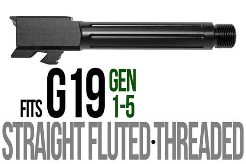 Fits Glock 19 9mm Match Golf Ball Dimpled Barrel Threaded