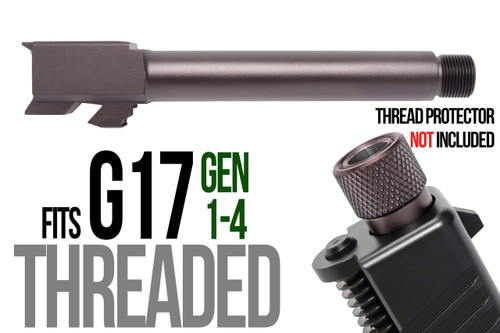 Fits Glock 19 9mm Match Straight Fluted Barrel Threaded in Plum