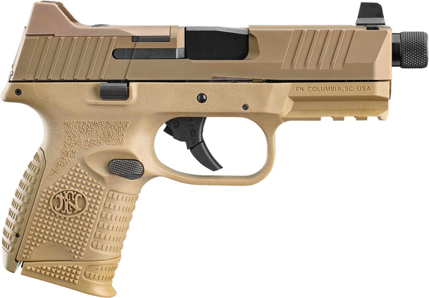 FN 509 Compact Tactical FDE 9mm 4.32″ Threaded