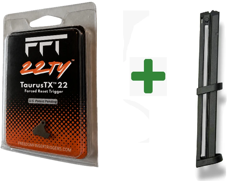 Freedom Finger Triggers 22TY - TaurusTX™ 22  TX22 (Stainless Steel) Active Reset Device & 34 Round TX22 Promag Magazine Combo – Combat Armory