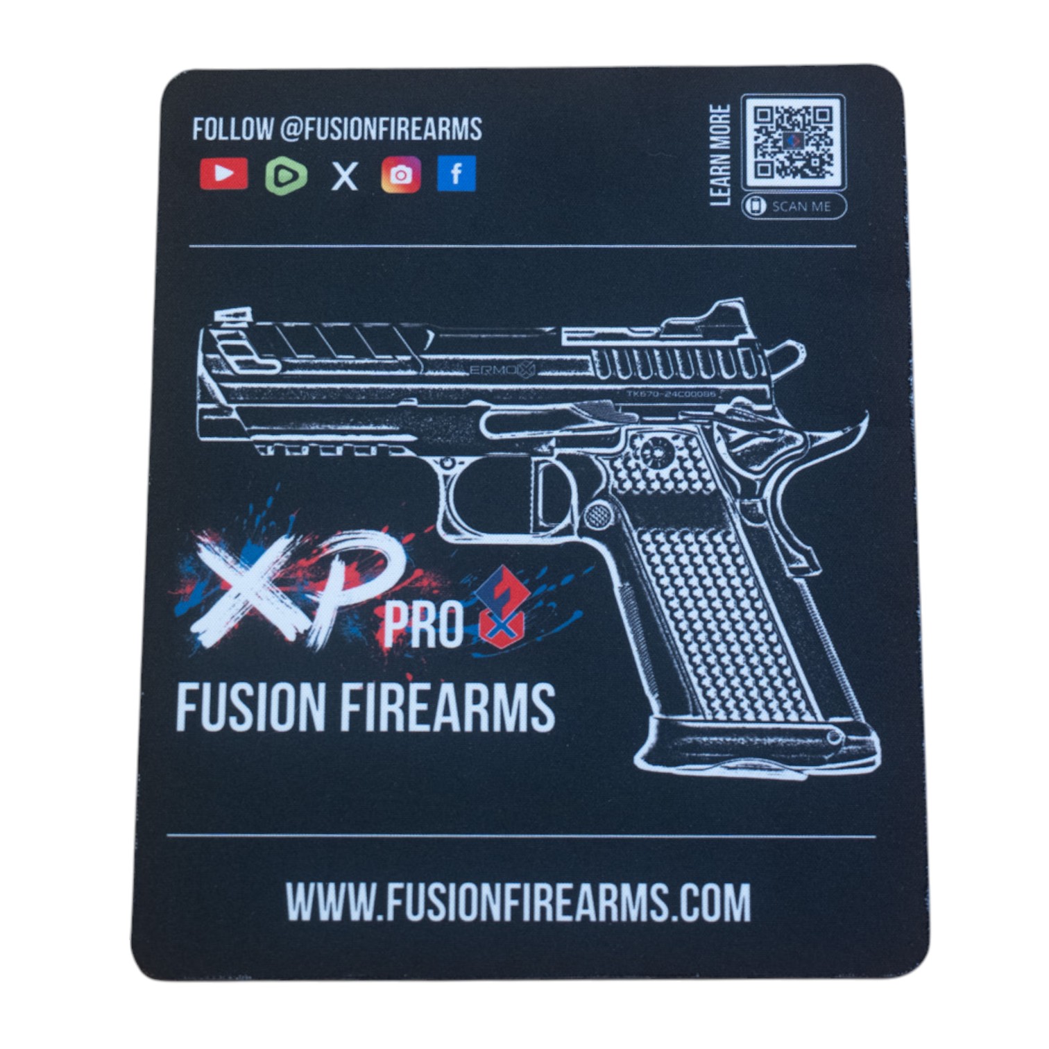 Fusion Firearms XP Pro Large Mouse Pad – 9" x 13.75" — image 2