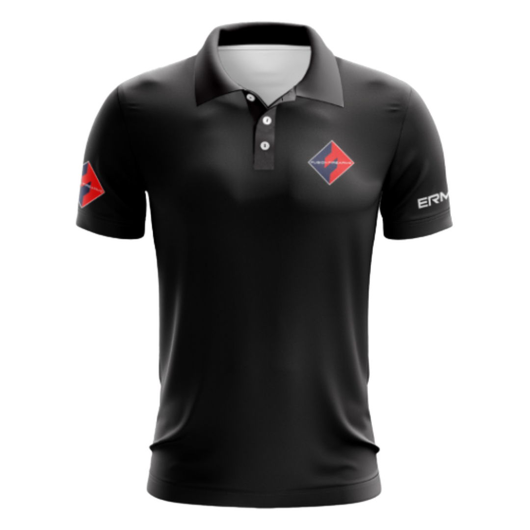 Fusion Shooter Shirt – Black Performance Polo — image 2
