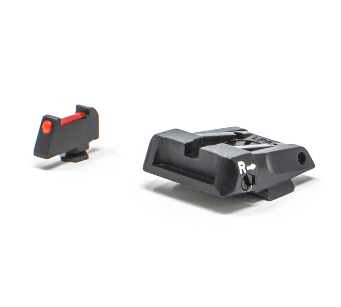 Glock 17 - 43 - Black Target with Fiber Front Adjustable Sight Set – Fusion Firearms