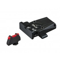Glock 17 - 43 - Black Target with Fiber Front  Adjustable Sight Set – Fusion Firearms