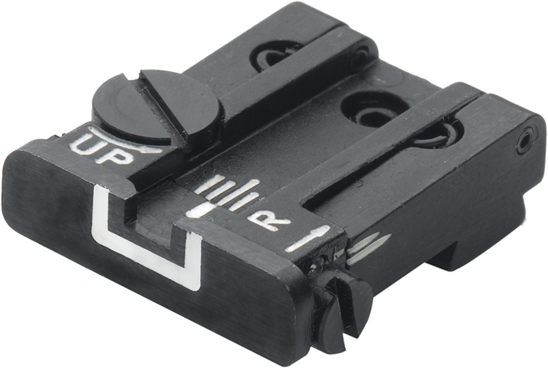 Glock 17 - 43 Rear Adjustable Sight - White Outline – Fusion Firearms