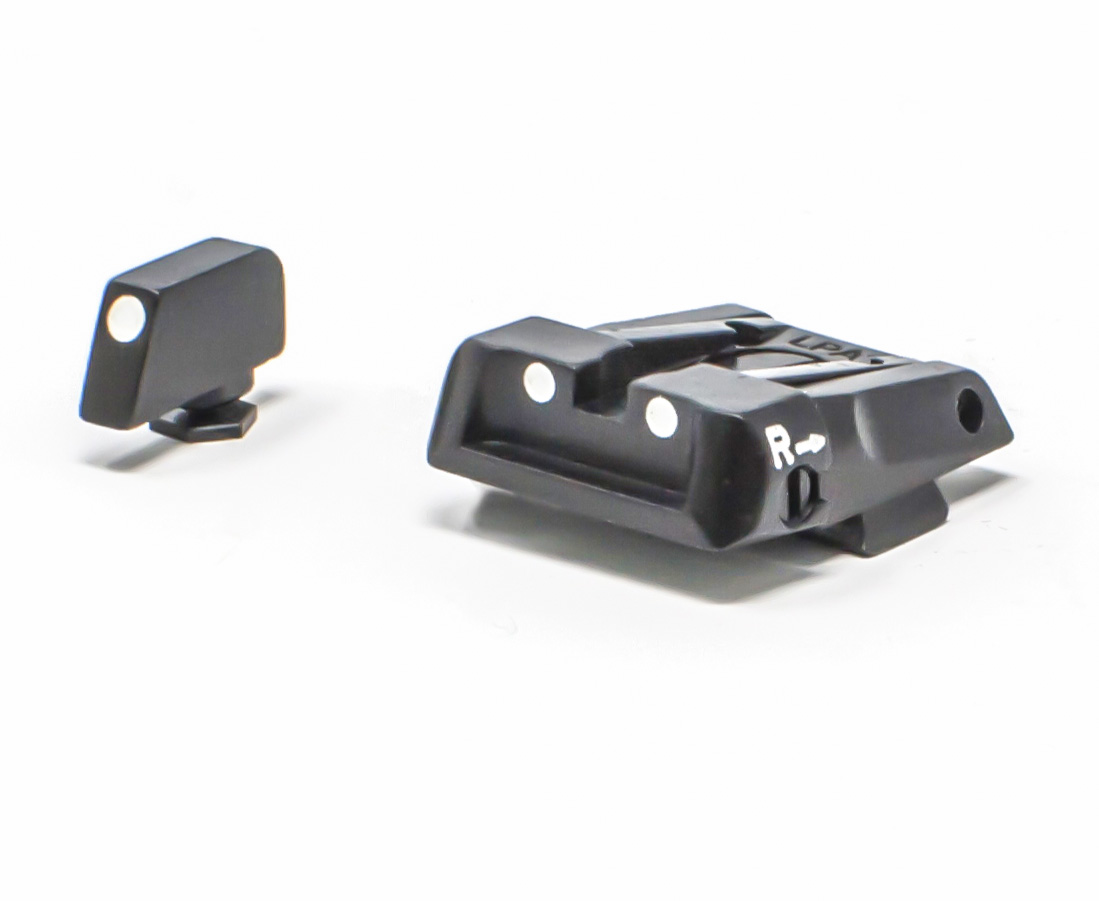 Glock 17 - 43 - White Dot Adjustable Sight Set – Fusion Firearms