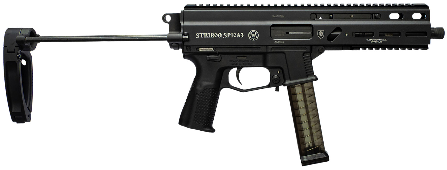 Grand Power Stribog SP10A3 10mm 8-inch PDW Tailhook Brace 20+1