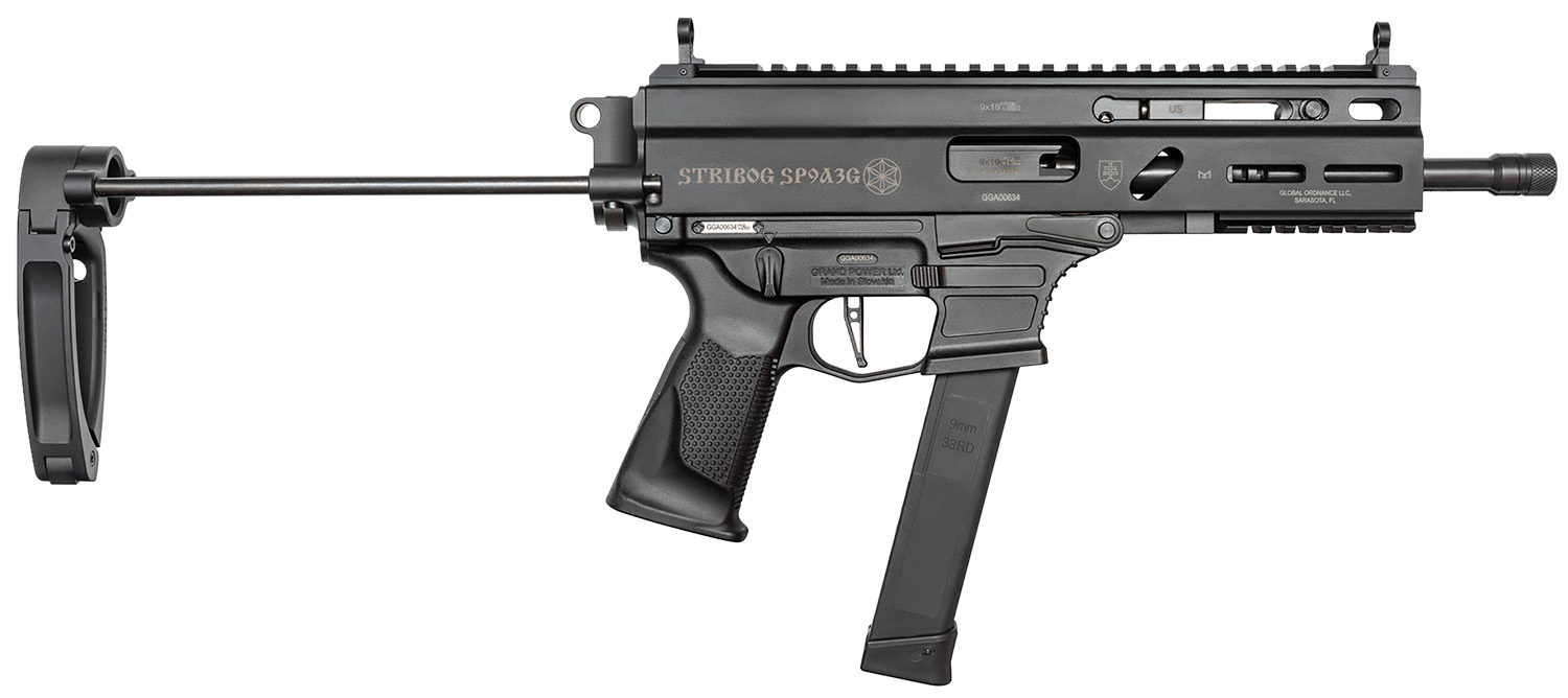 Grand Power Stribog SP9A3G 9mm 8″ PDW Tailhook Brace