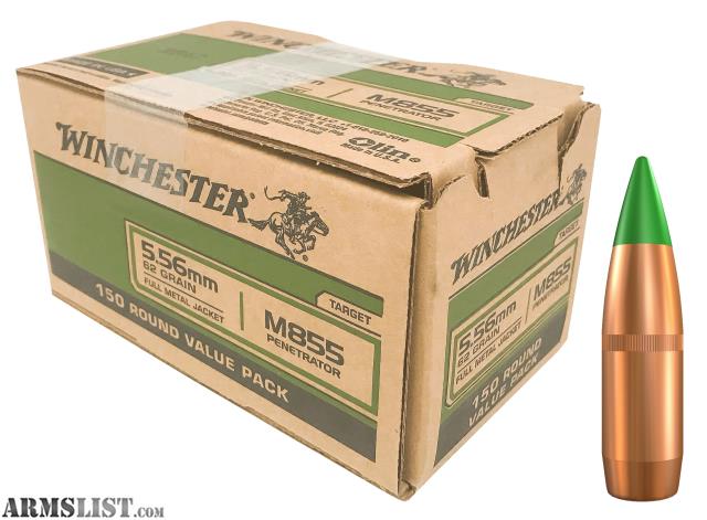 150 rounds of Winchester 556 green tip near South, Wichita