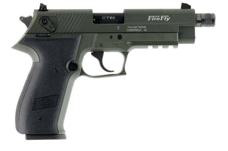 GSG FireFly .22 LR 4.9in Threaded Barrel OD Green