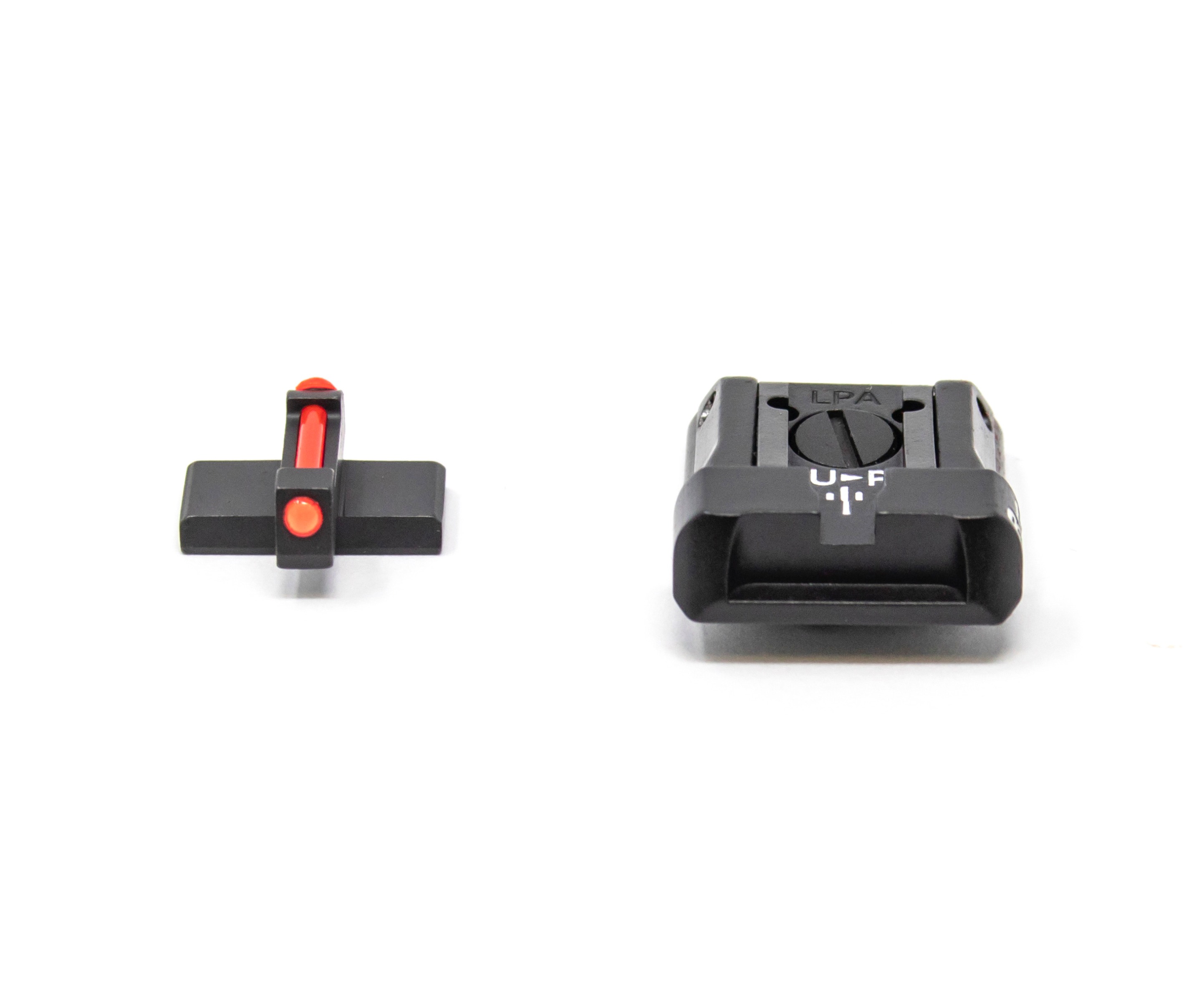 H&K P30 P45 SFP9 VP9 and Striker Sight Set - Black Rear with Fiber Front – Fusion Firearms — image 2