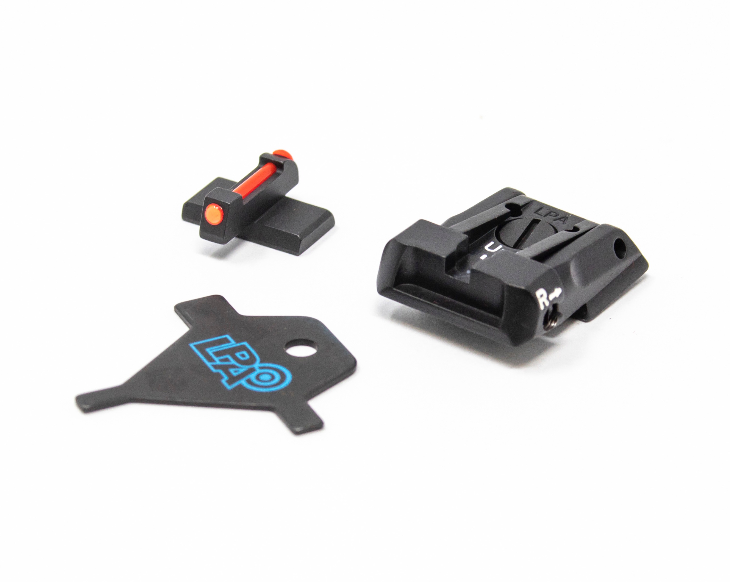 H&K P30 P45 SFP9 VP9 and Striker Sight Set - Black Rear with Fiber Front – Fusion Firearms — image 3