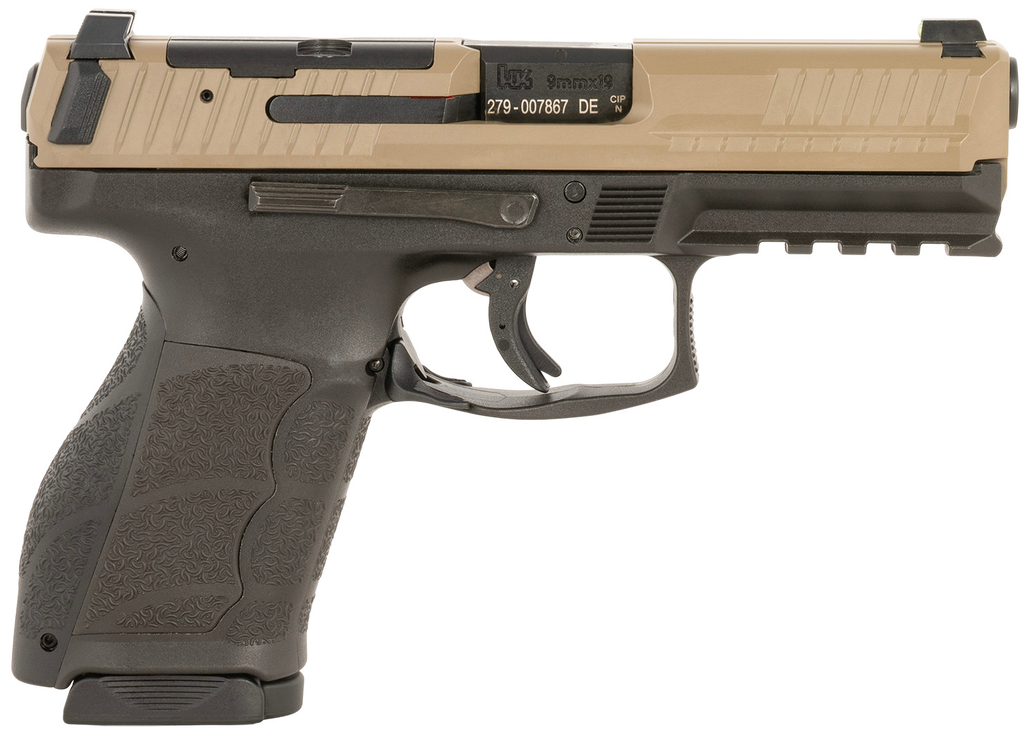 HK VP9A1 K Compact 9mm 15+1 4.09″ FDE