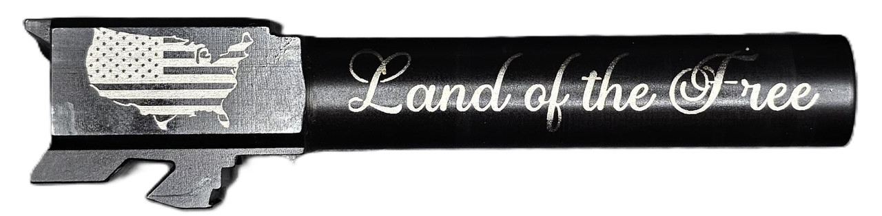 Land of The Free Logo Combat Armory barrel Fits Glock 19 9mm Match Grade Barrel