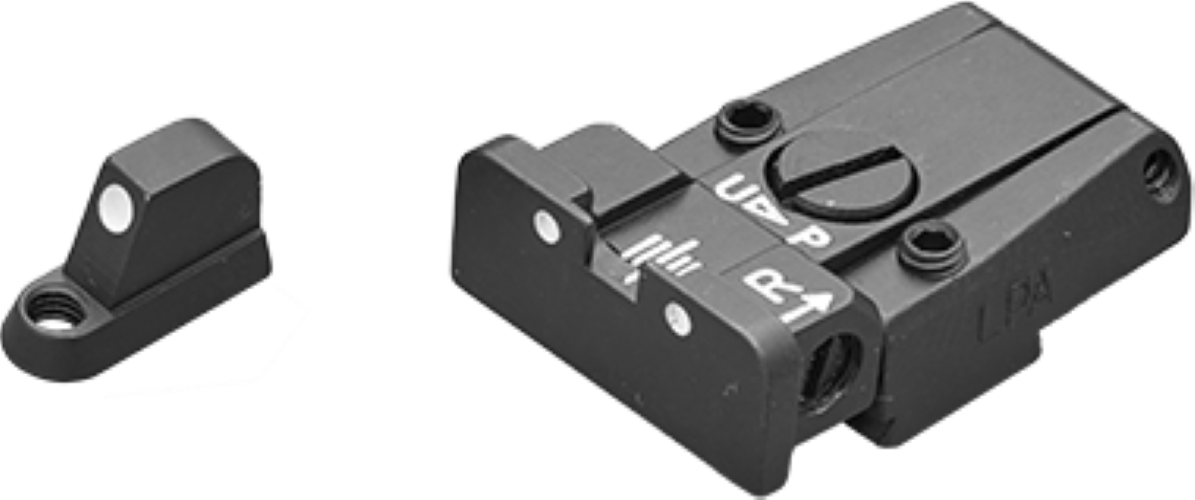 LPA White Dot Sight Set for CZ 75 SP01, 75B, 85 – Low-Profile – Fusion Firearms