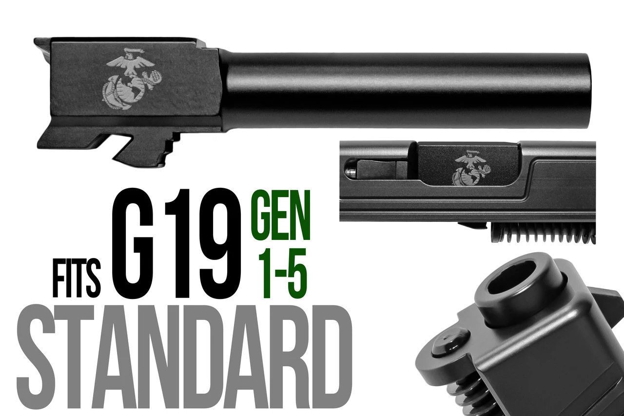 Marines Logo Combat Armory barrel Fits Glock 19 9mm Match Grade Barrel