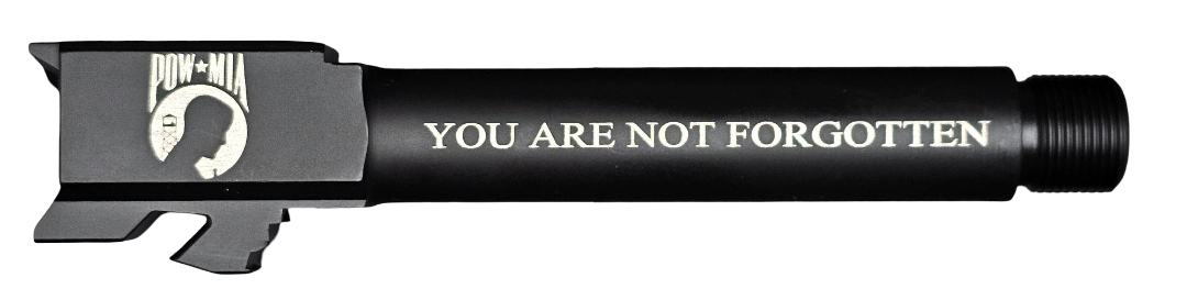 Pow Mia Logo Combat Armory barrel Fits Glock 19 New 9mm Match Grade Barrel Threaded