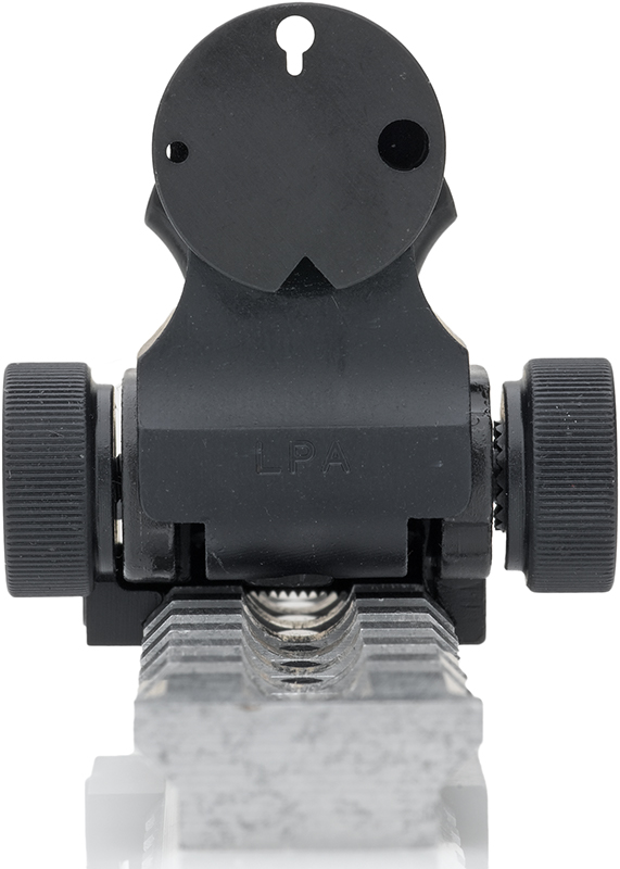 Rifle Adjustable Sight LPA Folding Tactical Rail Series Rear Sight, MAS7 - Ghost Ring – Fusion Firearms — image 2