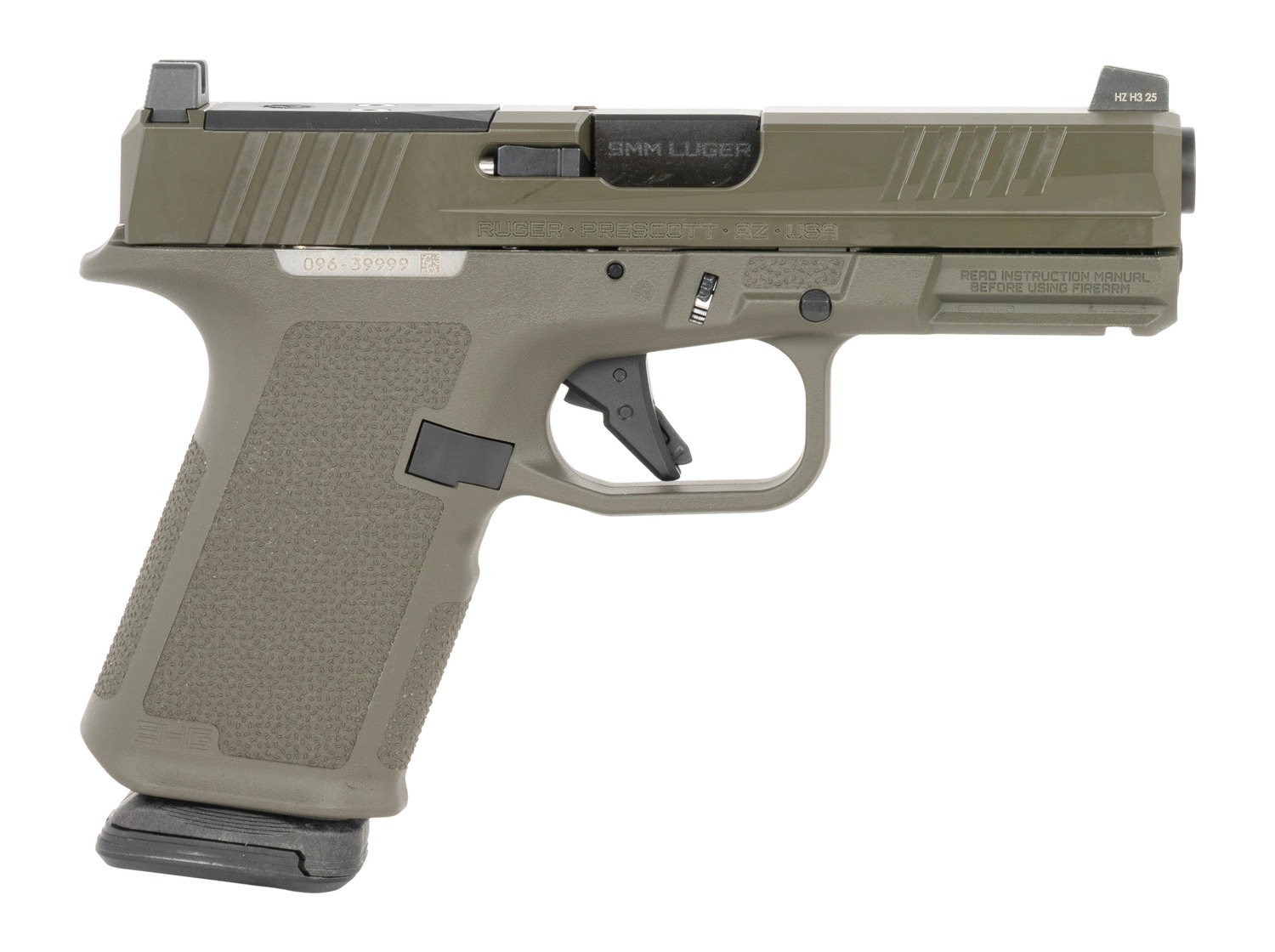 RUG 19438 RXM 9MM 4 ODG 15R