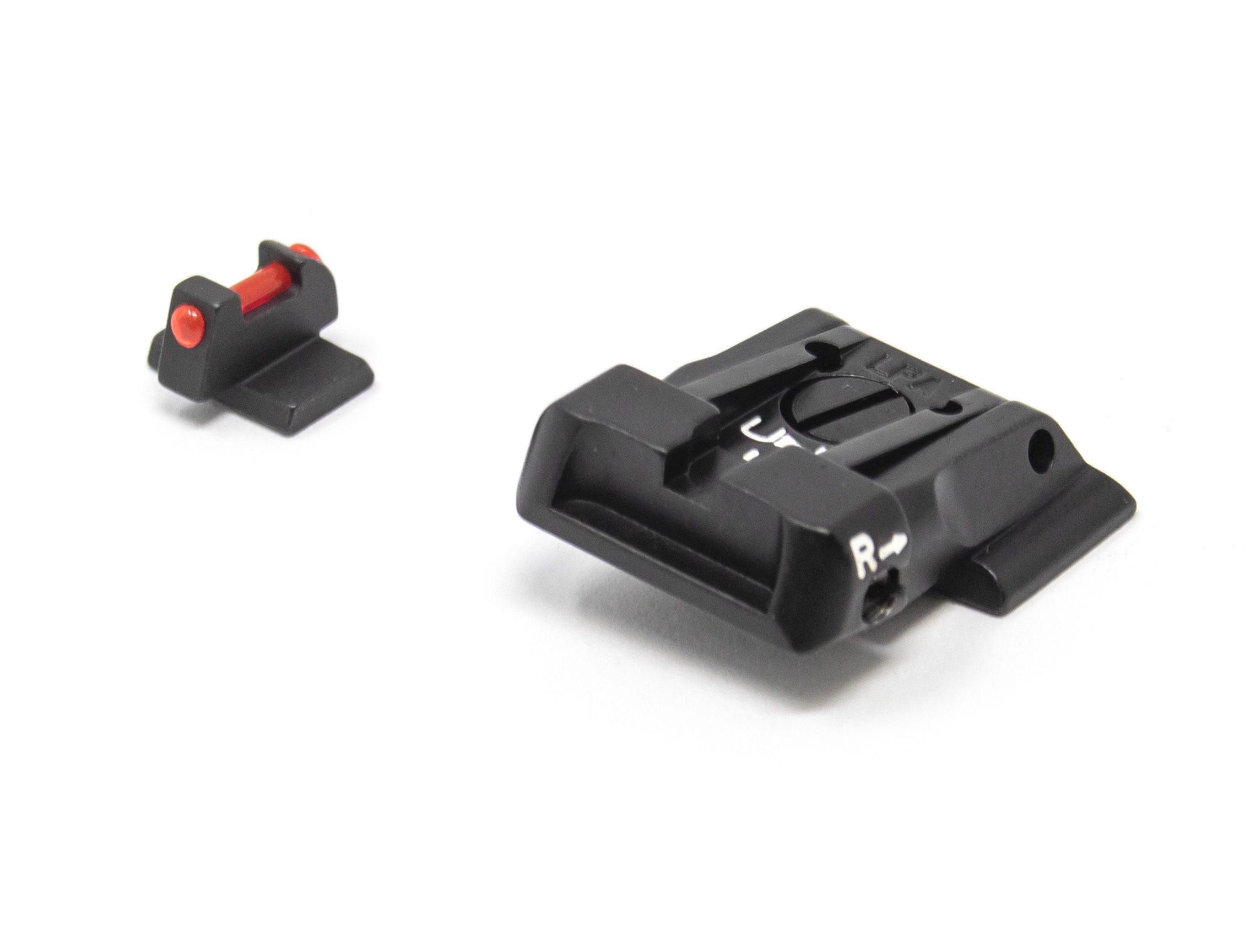 S&W - M&P - Black Target with Fiber Front Adjustable Sight Set – Fusion Firearms
