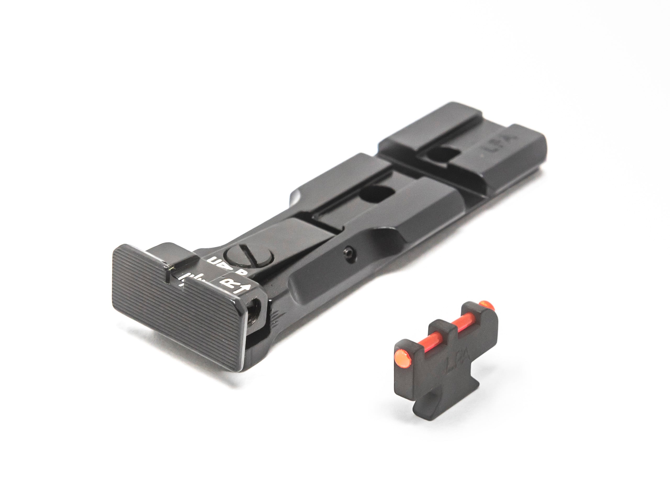 S&W RMR Rear Sight Black Target Black Body With Red Plunger Front Sight – Fusion Firearms