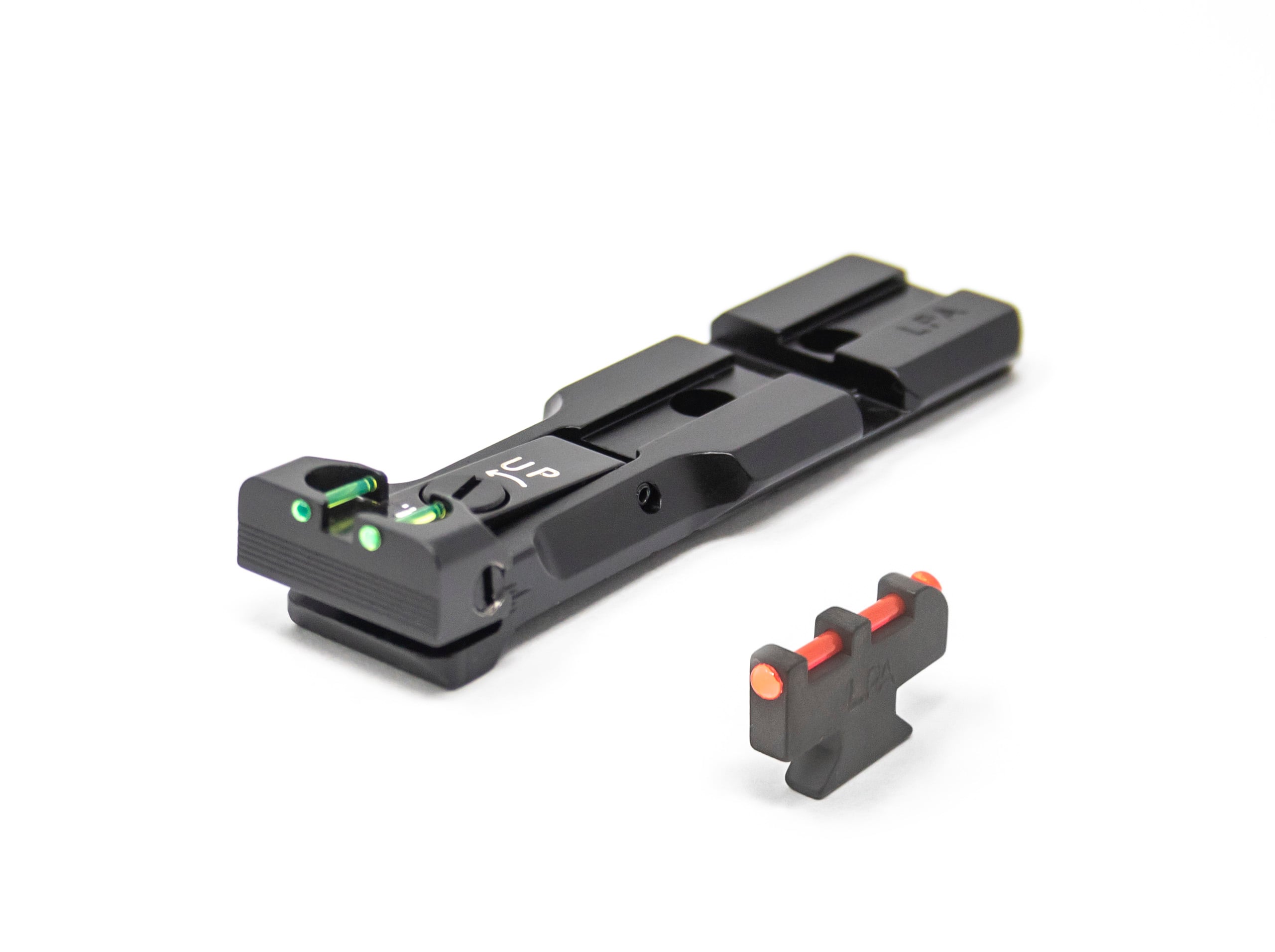 S&W RMR Rear Sight Fiber Optic Black Body With Red Plunger Front Sight – Fusion Firearms