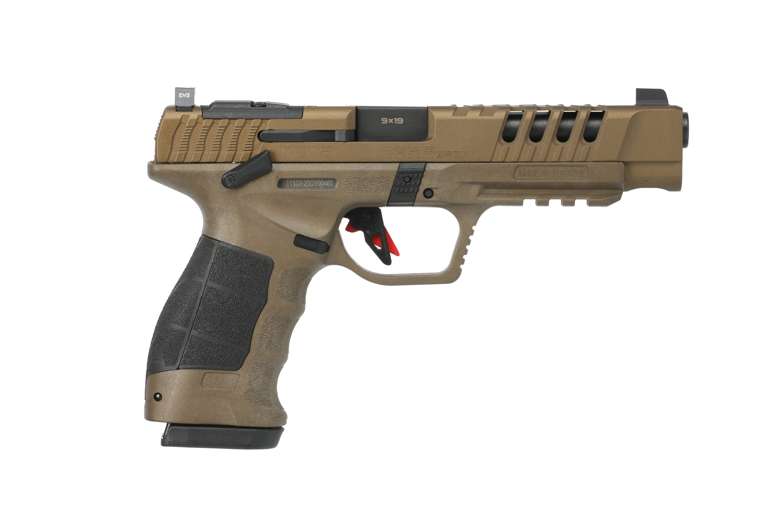 SAR SAR9 Sport GEN3 9mm 5.2″ Bronze Cerakote