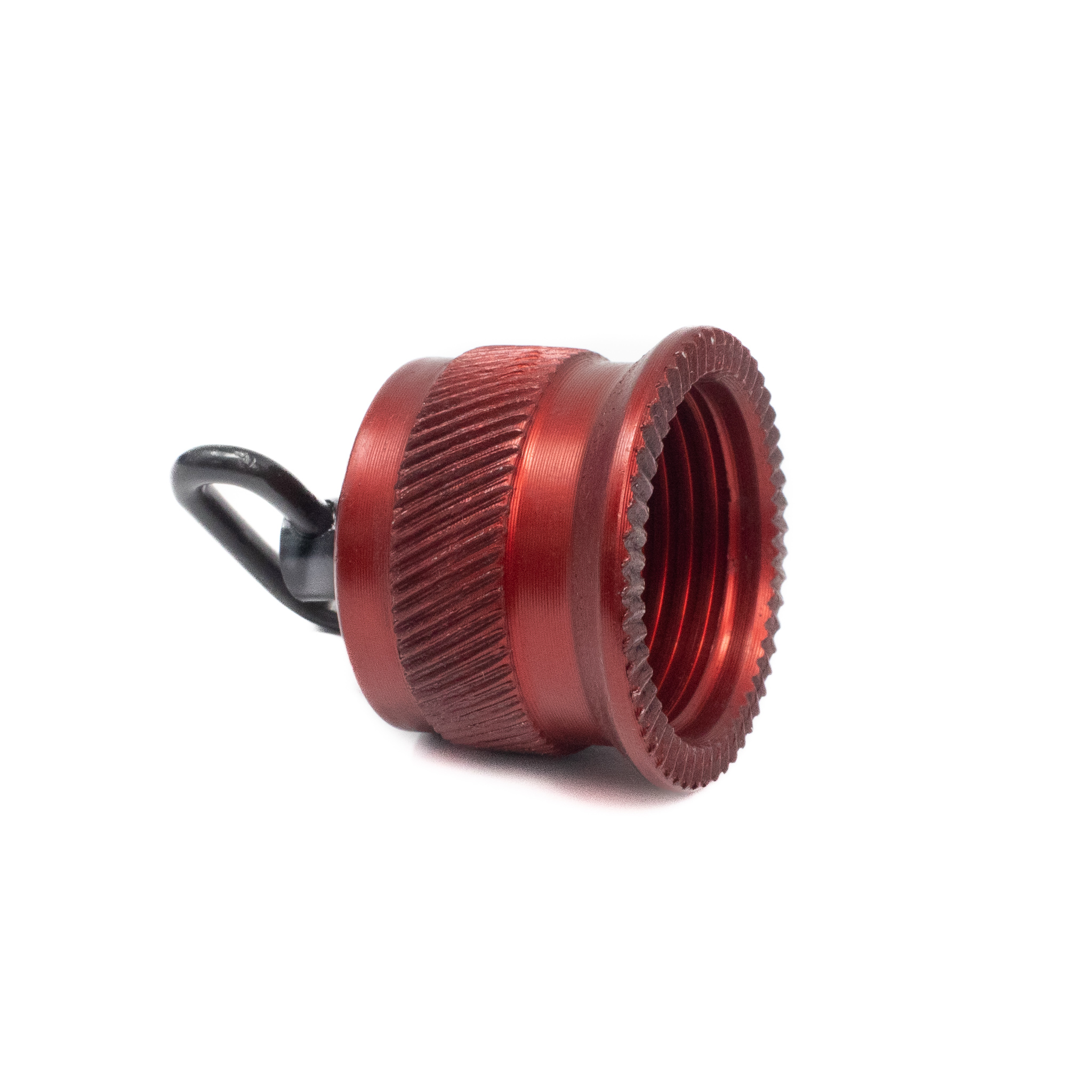 Shotgun Magazine Cap Knurled (Red) - Short W/ Sling Swivel – Fusion Firearms — image 2