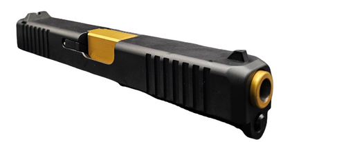 Slide Fits Glock 19 Gen3 Fully Assembled Radius in Gold Threaded