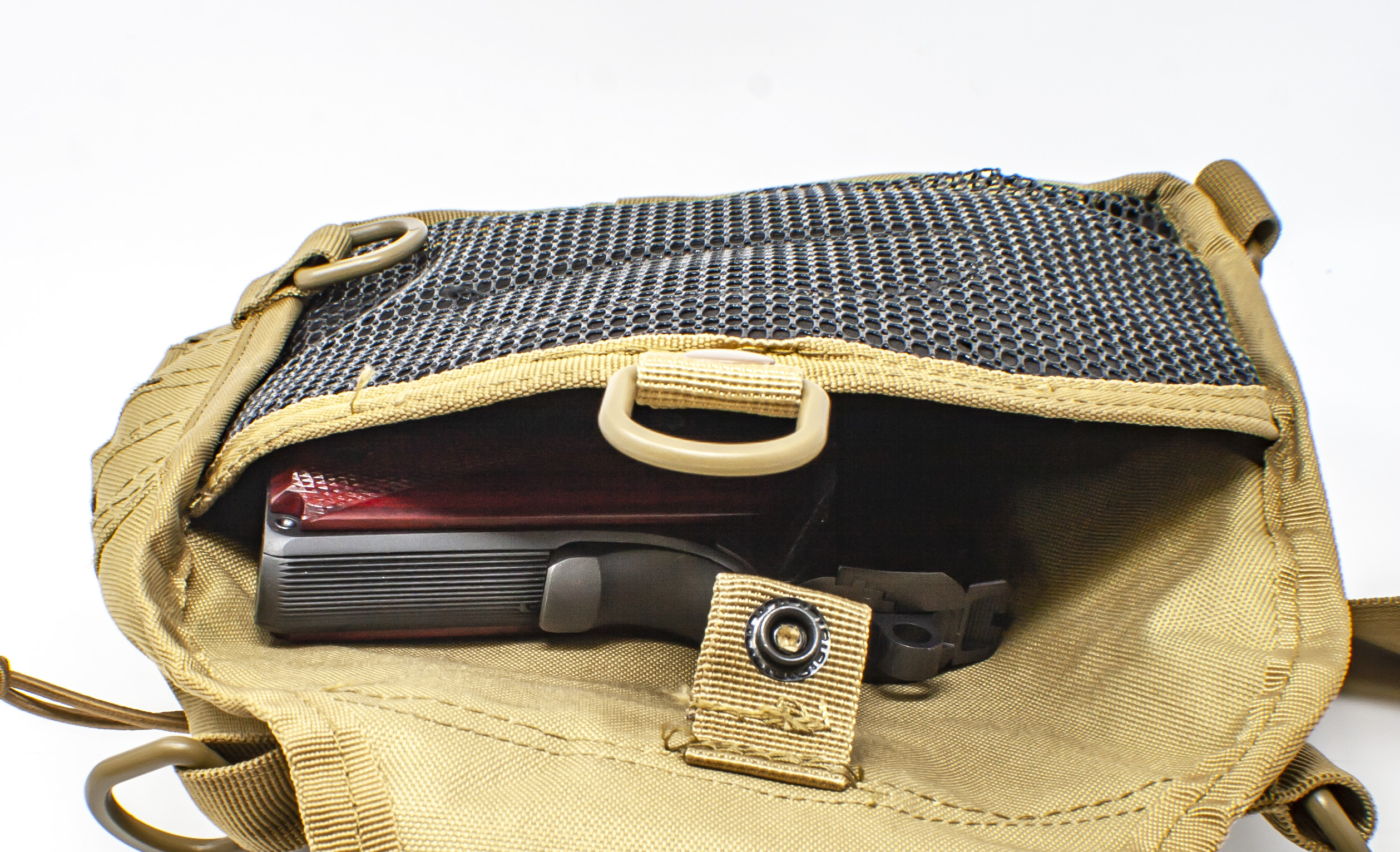 Sling Bag / Shoulder Bag, Versi-Pack style - Desert Tan – Fusion Firearms — image 2