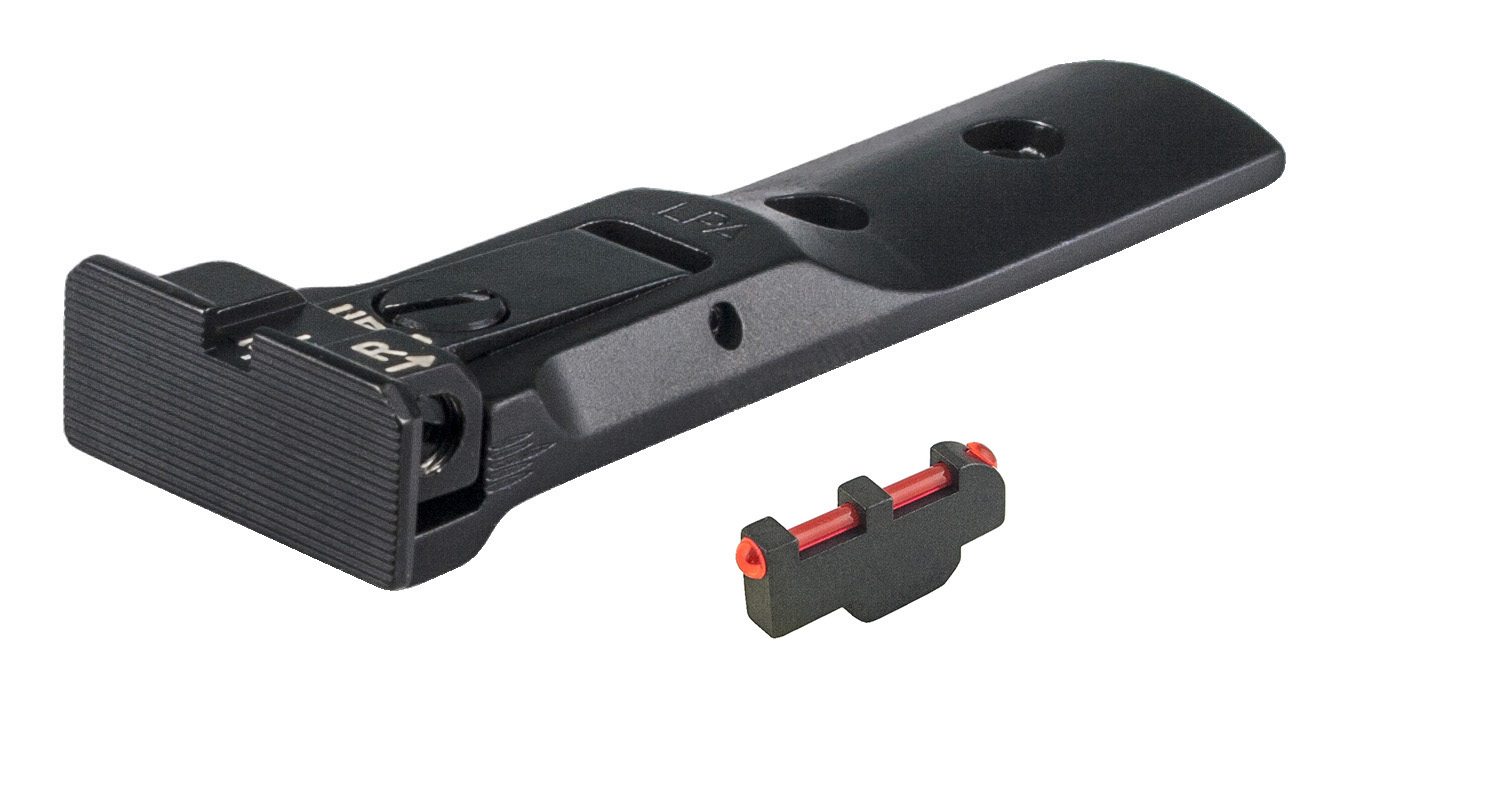 Revolver Rear Adj Sight - For Smith & Wesson, Black Target w/ Pin Fiber Front – Fusion Firearms
