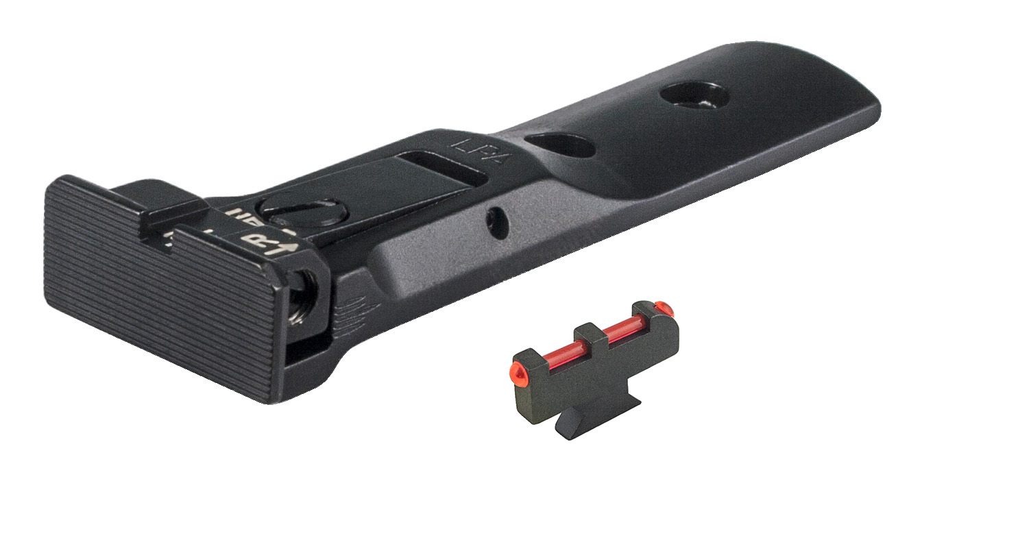 Smith & Wesson Revolver - Rear Adjustable Sight - Black Target w/ Plunger Fiber Front – Fusion Firearms