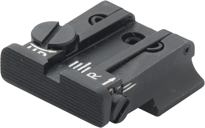 Springfield Rear Adjustable Sight (w Novak style dovetail)- Black Serrated – Fusion Firearms