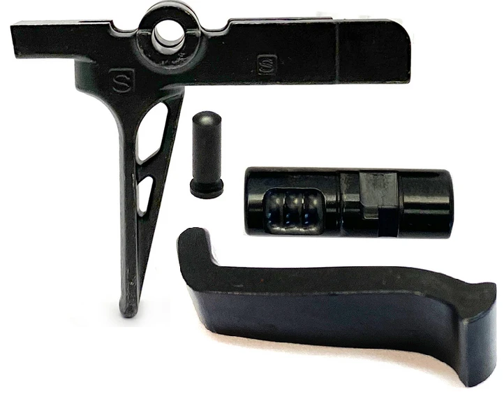 Super Safety FLAT Face Trigger Kit D2 Steel – Active Reset Trigger For AR-15 – Combat Armory