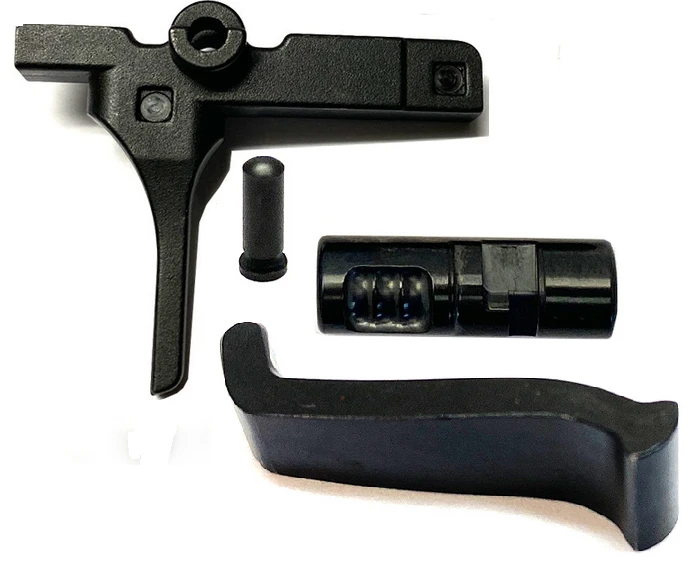 Super Safety Straight FLAT Face Trigger Kit D2 Steel – Active Reset Trigger For AR-15 – Combat Armory