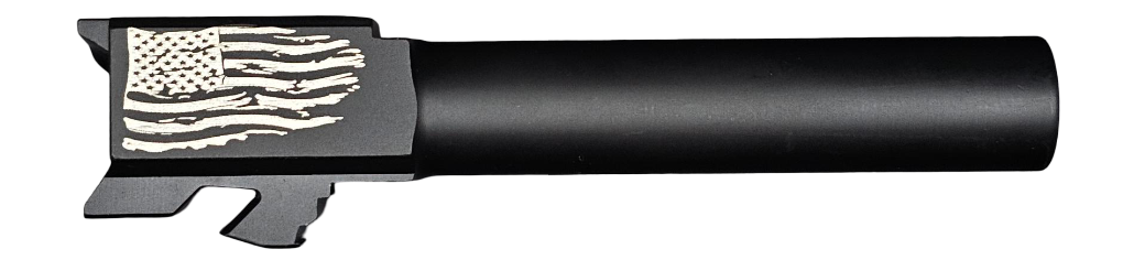 Tattered Flag Logo Combat Armory barrel Fits Glock 19 9mm Match Grade Barrel