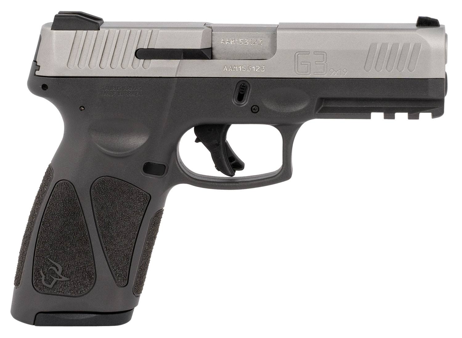 TAURUS G3 Full-Size 9mm, 4.0″ Barrel, Stainless/Gray