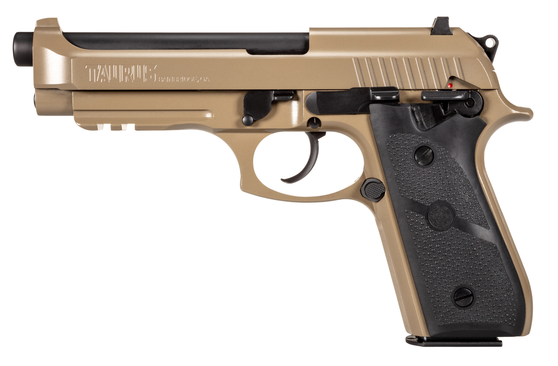 Taurus PT92 9mm 5-inch FDE Hogue Grips 17+1