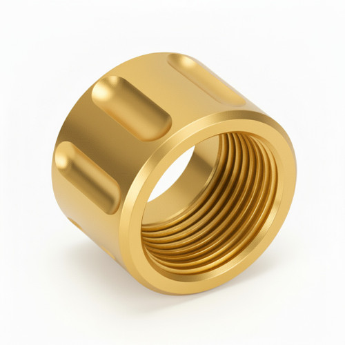 Thread Protector 1/2 x 28 (9mm & .357SIG Barrel) Straight Fluted in Copper