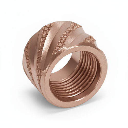 Thread Protector 1/2 x 28 (9mm & .357SIG Barrel) Straight Fluted in Rose Gold