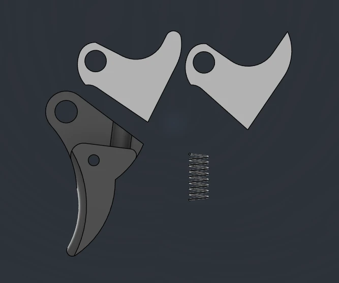 V2 Curved Face Trigger Kit - 2 Stainless Steel Trips Fits Glock – Combat Armory
